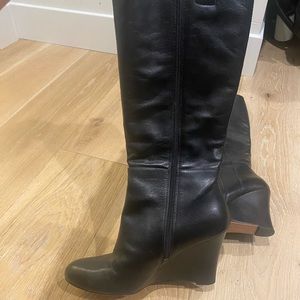 Nine West wedge boots, like new